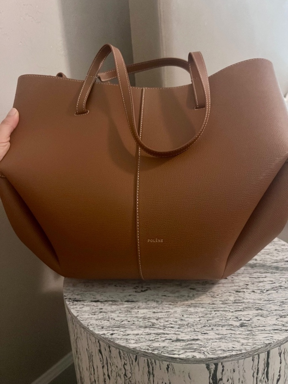 NEW Authentic  Polène Cyme Textured Camel Large Tote – Never Used